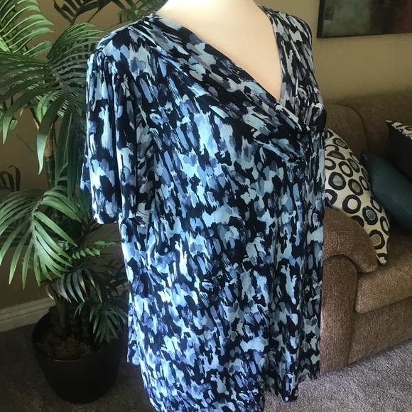 JMS 2X 18/20 short sleeve pullover stretch top - Picture 3 of 6